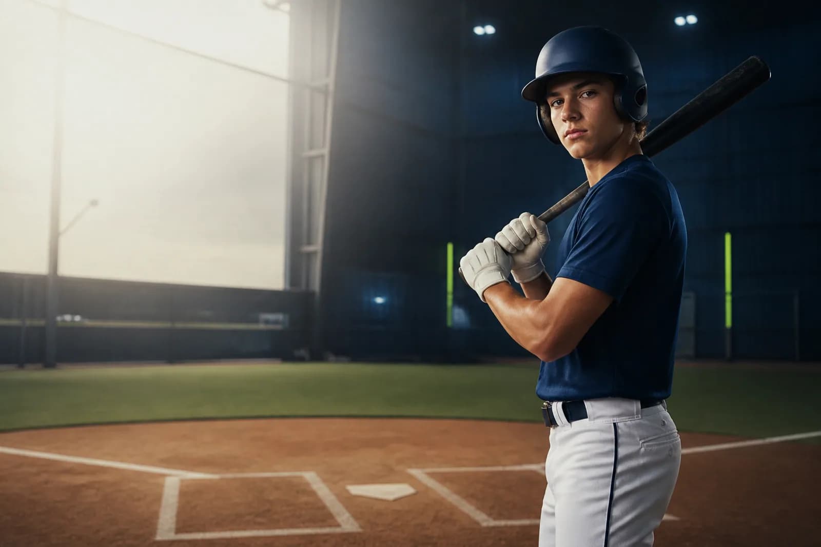 Fictional sample baseball athlete